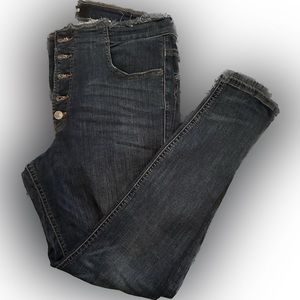 Express: high wasted ankle high rise jeans